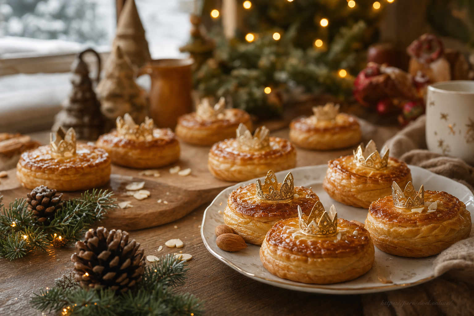 Galette des rois mini format spécial noël